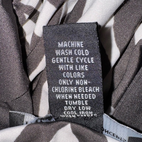 🩵INC international concepts blue & brown and white floral/animal print dress🩵 - Picture 6 of 6